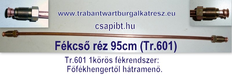 Fékcső réz 95cm (Tr.601)